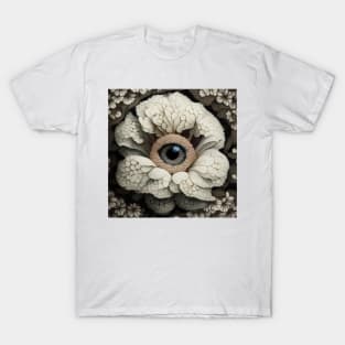 [AI Art] Eye Of Hydrangea, Art Deco Style T-Shirt